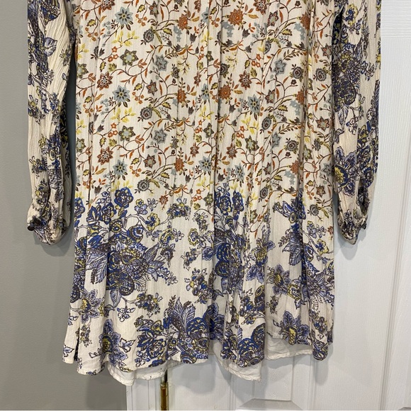 Free People Lucky Loosey Dress Honeysuckle Combo Floral Tunic Boho Small Womens - Picture 12 of 15